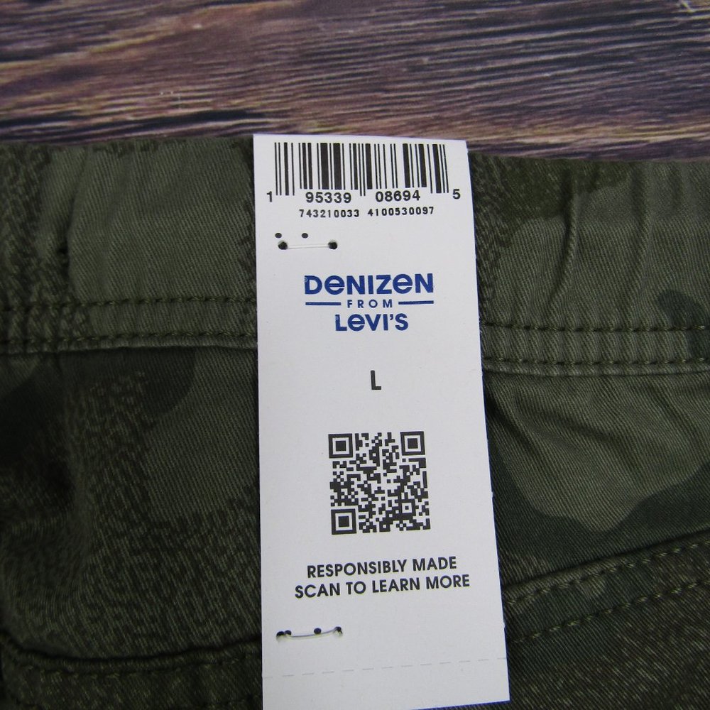 Denizen Levi's Mens NEW NWT Large Green Camo Jogger Pants Athletic - Picture 6 of 10